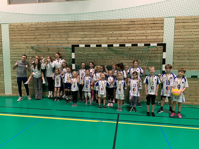 Kidsvolley i Harlyckehallen, januari 2024. Foto: IFK Helsingborg