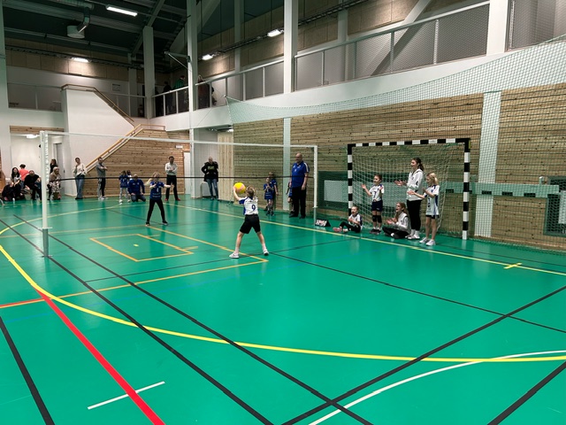 Kidsvolley i Harlyckehallen, januari 2024. Foto: IFK Helsingborg