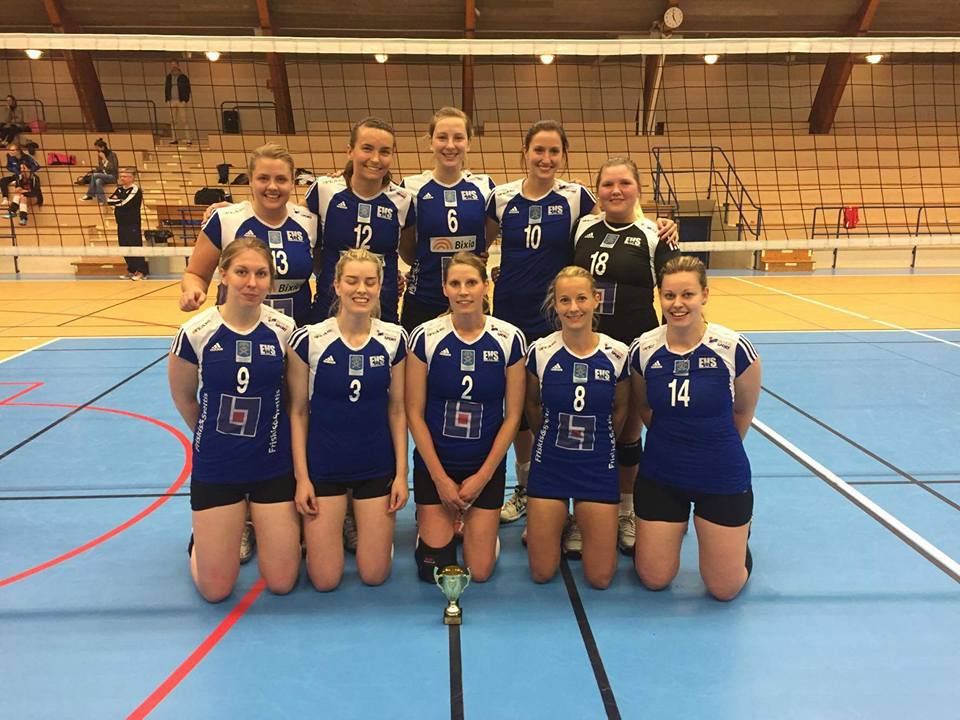 De skånska mästarinnorna EVS Oldstars, DM 2017. Foto: Skånes VBF