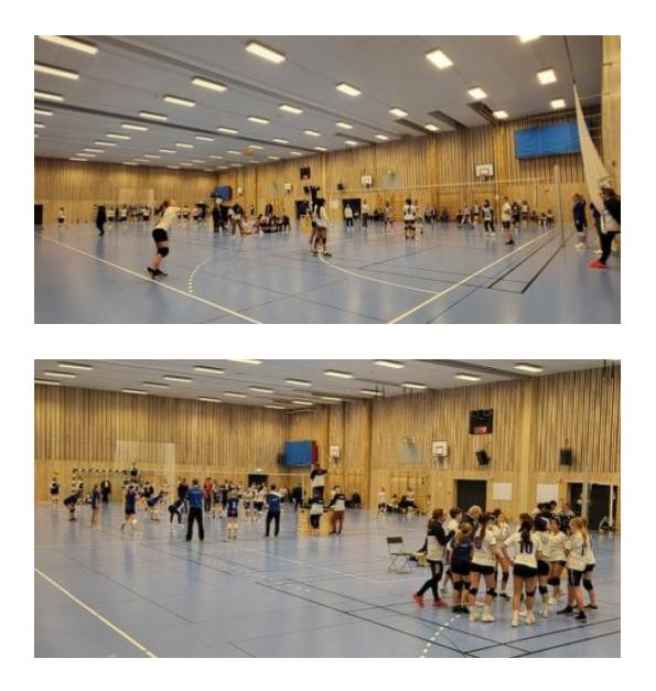 Flickor U16/18 arrangerades i Tingdalshallen, januari 2024. Foto: Åstorps VBK
