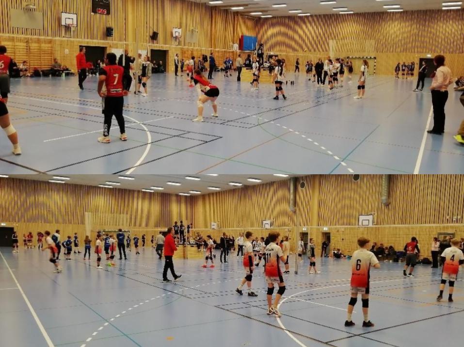 En av klasserna i Gränsfejden 2024, Level-5 Grön spelades i Tingdalshallen. Foto: Åstorps VBK